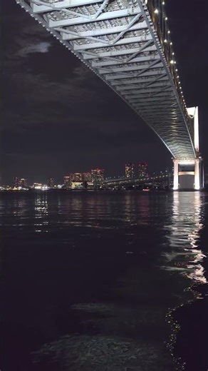 Midnight in Japan — quiet lights across the bay