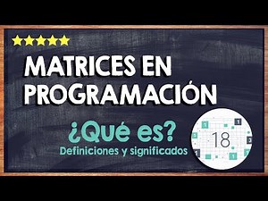 What are matrices in programming? 🙏 Learn all about arrays 🙏