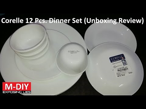 Corelle Dinner Set 12 Pcs.| Corelle Crockery WFW-NDS (Unboxing Review)