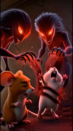 Magic Mouse vs Jinn 😱🔥 #CartoonFight #MagicPower #Shorts