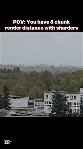 Minecraft Render Distance In Real Life. #memes #minecraftrealistic #reallife #trending