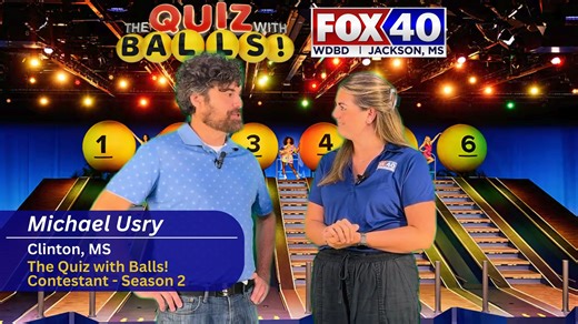 💥 From Clinton, MS to national TV! 💥 We sat down with Michael Usry to talk about his wild experience on FOX’s game show, The Quiz with Balls! 🏐💦 Catch his episode TONIGHT at 8:00pm CST, right after Lego Masters Jr. — only on FOX40! 📺🔥 #FOX40 #TheQuizWithBalls #Mississippi | FOX 40 News - WDBD