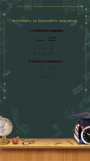 arithmetic vs Geometric sequence #maths #shortsfeed #short #education