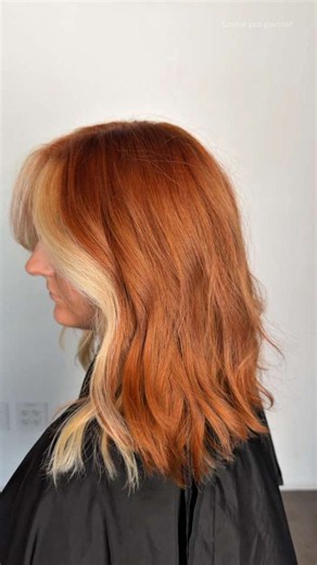 She said, “I’m really into color blocking.” 👀 And honestly… this transformation is EVERYTHING! Not only is it color blocking, but we’re combining copper blonde, which arguably might be one of my FAVORITE hair color combos! 🧡✨ I’ll admit, I was a little nervous at the shampoo bowl thinking, “I really hope this copper doesn’t turn this blonde peach!” 😂 But every time I use iNOA, I get amazing results because of its oil delivery system. I also find that when I’m rinsing it out at the bowl, I don