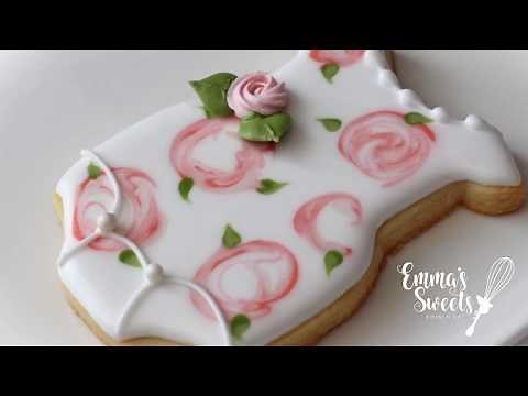 Floral Onesie Cookies by Emma's Sweets