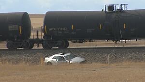 Woman dead following collision between her vehicle and train northwest of Airdrie