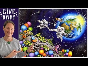 Win my original solar system watercolor painting for FREE