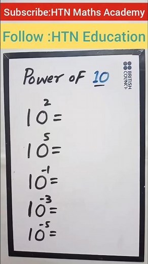 ​1-Second Math Hack: Powers of 10 Explained Simply #maths #mathfactfluency #short