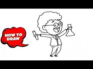 How to Draw a Scientist Girl