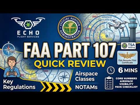 Echo Flight | FAA PART 107 Six Minute Review