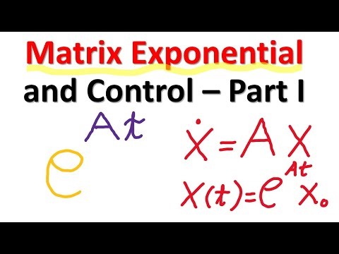 Matrix Exponential and Control- Part I: Derivation and Connection with State Equations