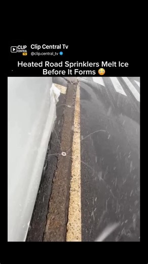 Clip.Central Tv on Instagram: "In parts of Japan, roads are equipped with heated sprinkler systems that spray warm water to prevent ice from forming. Instead of salt or constant plowing, this system keeps roads safer during heavy snow and freezing temperatures — reducing accidents and saving lives. 👇 Follow @clip.central_tv for smart engineering, world solutions, and mind-blowing systems . . #explore #engineering #innovation #technology #smartdesign"