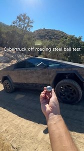 10K views · 409 reactions | When offroading with the Cybertruck you need to do a steel ball test. Cybertruck running up a 19 degree pitch. #fyp #viral #tesla #tsla #Cybertruck #teslacybertruck #offroading | Tesla Owners of Silicon Valley | Facebook