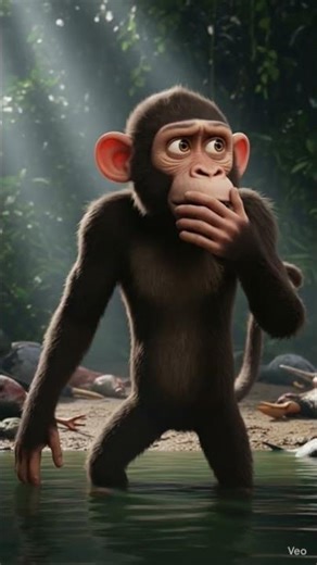 kind monkey 🐒 save rivers and fish 🐟 turtle 🐢