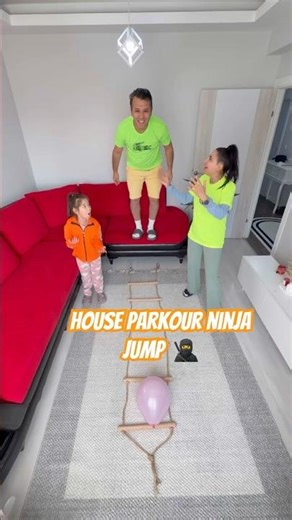 House parkour ninja jump 🥷 @Gamefamilychallenge #parkour #challenge #chellenge #balloon