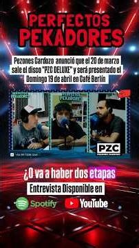PEZONES CARDOZO en Perfectos Pekadores anticipando su nuevo disco #rockargentino