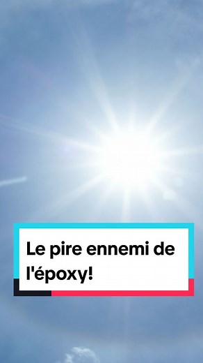 Le pire ennemi de l'époxy! ⚠️ Les rayons UV ☀️☀️ En effet, le soleil fait jaunir l'époxy et il est donc important d'utiliser du polyaspartique pour les applications extérieures. 🏡 Vous souhaitez en apprendre plus sur l'époxy? Suivez-nous pour plus de contenu! #epoxy #garageepoxy #plancherepoxy