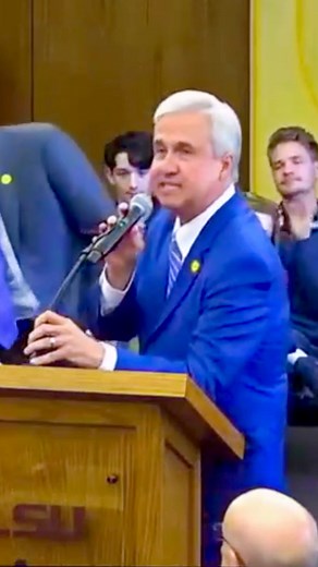 McNeese President Wade Rousse speaks after being chosen to lead LSU. https://www.kplctv.com/2025/11/04/live-lsu-board-supervisors-discuss-restructuring-university-leadership/ | KPLC 7 News