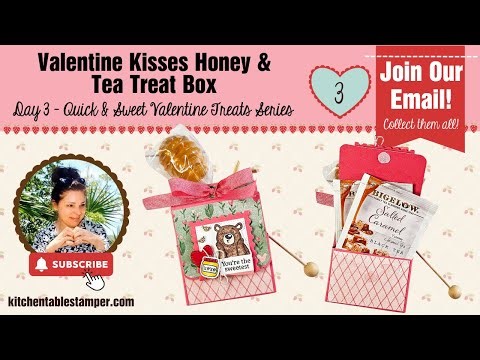 LIVE: Stampin' Up! Kitchen Table Stamper shares Day 3 of the Quick & Sweet Valentine Treats Series