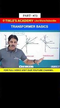 TRANSFORMER BASICS IN ELECTRICAL ENGINEERING (PART 73) #shorts #tiklesacademy