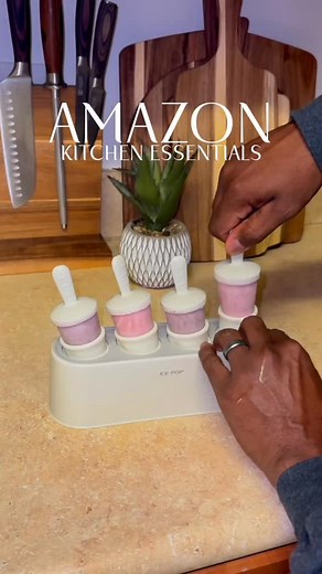 Comment NEED or use link in bio! Make homemade frozen treats with this 4-piece silicone popsicle mold set! Easy to fill, quick to release, and reusable, perfect for DIY popsicles, ice cream, and healthy summer snacks for the whole family. Keywords: popsicle mold, silicone ice cream mold, reusable pop maker, DIY popsicle set, homemade ice pop molds, kitchen gadgets, summer treats, easy release molds, freezer mold set, family fun cooking. #AmazonKitchen #AmazonFinds #HomeFavorites #KitchenEssentia