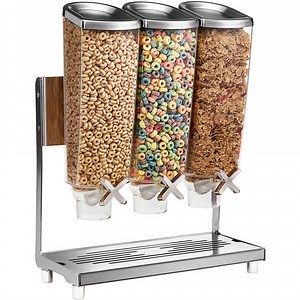 Rosseto EZP2135 EZ-PRO 3.8 Liter Triple Canister Food Dispenser