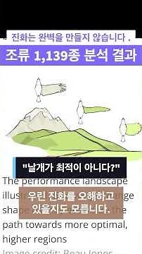 진화는 완벽을 만들지 않습니다 | 조류 1,139종 분석 결과. #과학 #진화 #진화론 #새 #네이처 #과학상식 #진화생물학 #자연다큐 #shorts
