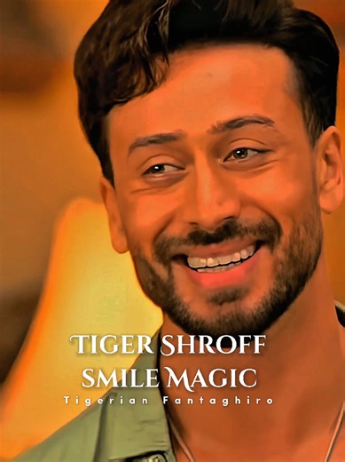 That smile by Tiger Shroff… pure magic ❤️✨ #tigershroff #tigerianfantaghiro #tigershroffsmile