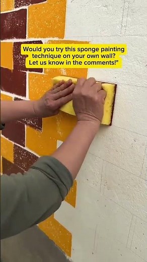 Satisfying Sponge Painting Technique | Fast & Efficient Wall Texture Design
