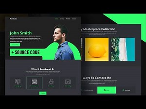 Responsive Portfolio Website using Html CSS + Source Code
