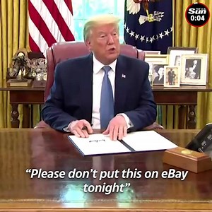 4.8K views · 151 reactions | President Trump reveals the new Space Force Flag. | The US Sun - News | Facebook