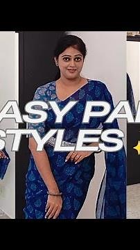 3 Different Pallu Styles to Elevate Your Saree Look ✨ |the drape edit |Kalyani nair |