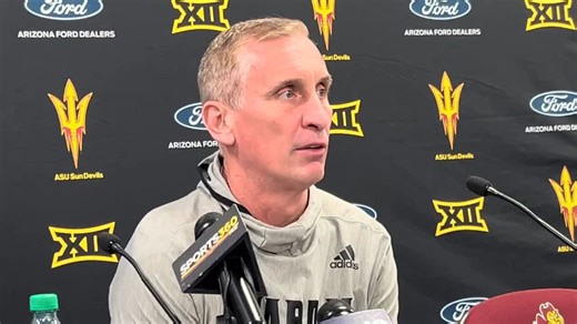 Arizona State Sun Devils head men's basketball coach Bobby Hurley on playing Kansas