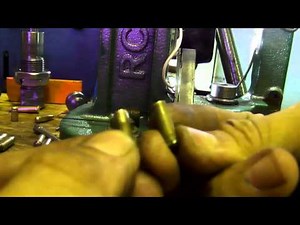 224 Bullet Swaging, Point Starter Die Demonstration