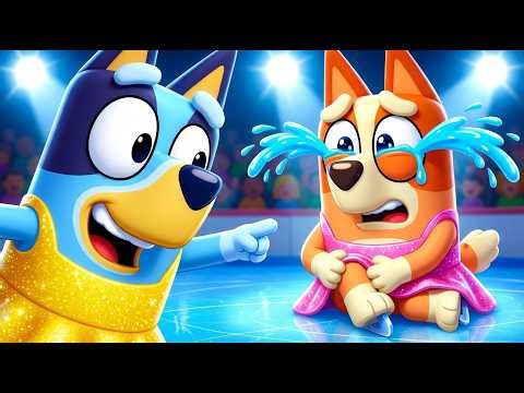 Bingo Falls Hard THE CHEATING DANCE CONTEST Bluey (Bluey & Bingo) (SAD) 😱 | Funny Animation