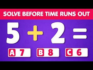 SOLVE BEFORE TIME RUNS OUT ⏰ Addition and Multiplication Quiz 🔥 Easy to Hard