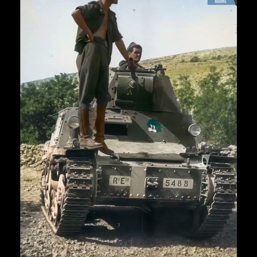 Italian L6/40 Light Tank in Yugoslavia | WWII Combat Footage