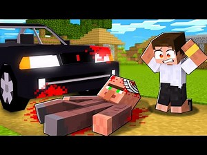 I CRASHED THE VILLAGER WITH MY CAR IN MINECRAFT!