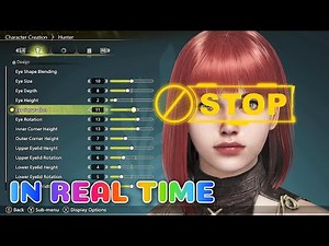 MONSTER HUNTER WILDS FEMALE CHARACTER CUSTONIZATION REAL TIME SHOW