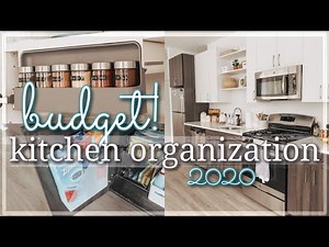 SMALL KITCHEN ORGANIZATION ON A BUDGET 2020 / RENTER FRIENDLY KITCHEN ORGANIZATION HACKS & IDEAS
