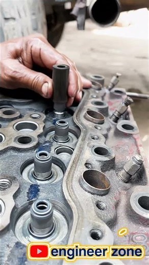 💯 Valve Guide Seal Installation Done PERFECTLY! | Engine Rebuild Satisfaction #Shorts