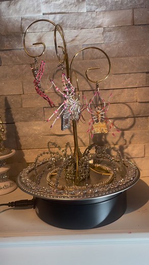 My spider tree I made to display my beautiful spiders from Beading with Wayne. My totally dazzled spiders are the perfect touch. #totallydazzled #thrifting #Amazon | Crafters Fortune