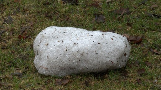 Grand Rapids neighborhoods hit with massive hail, heavy rain
