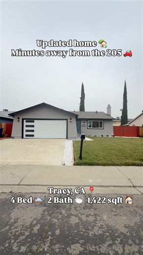 Noe Carranza | Realtor on Instagram: "Home for sale in Tracy , CA 📍 •4 Bed 🛏️ •2 Bath 🛁 •1,422 sqft home 🏠 • Built in 1976 •6,825 sqft lot • Minutes away from the 205 DM FOR MORE INFORMATION 📥 Looking to move to San Joaquin county? Reach out to me! Courtesy listing by Luxe Real Estate . . . . . . . . . Contact me⬇️ . Noe Carranza (209) 678-9498 📲 EXIT Realty Consultants DRE #02123398 #Tracy#sanjoaquincounty #fyp#centralvalleyrealestate #hometour #housetour #californiahomes #zillow #homeimp