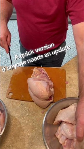 Quick rundown on cutting a whole chicken #healthyeating #wholechicken #chicken #healthyfood