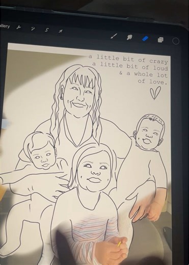 Personalized Line Drawing: Perfect Mother's Day Gift