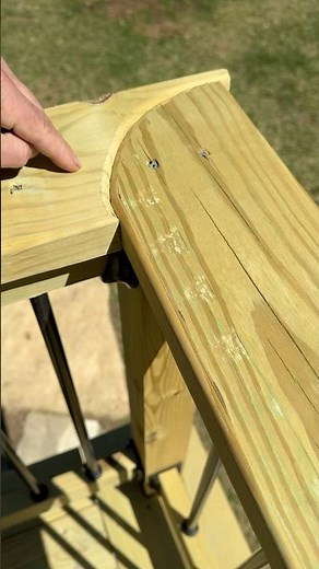 How to avoid deck railing miters from opening up? With this top cap guardrail curved design.