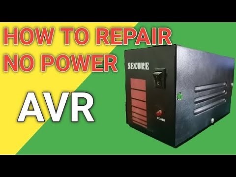 HOW TO REPAIR AUTOMATIC VOLTAGE REGULATOR (AVR)