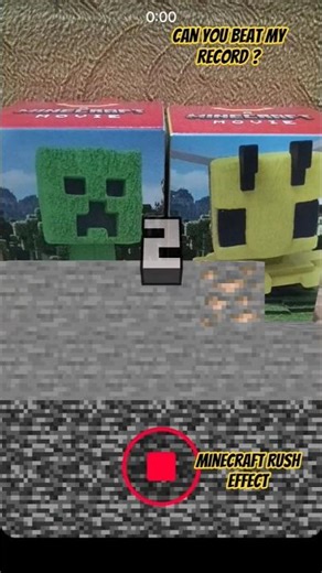 can you beat my Record in Minecraft Rush? #minecraft #shorts #bome #effect #minecrafthumor #mining