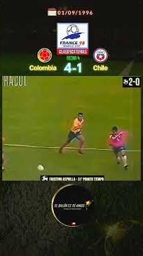 🇨🇴⚽🇨🇱 COLOMBIA 4–1 CHILE | Eliminatorias Francia 1998 – Barranquilla